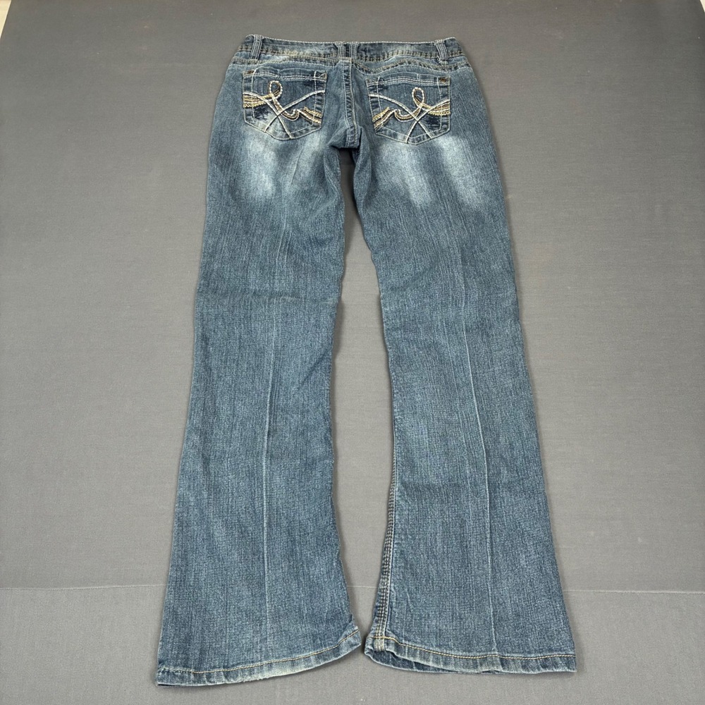 Y2K No Boundaries Low Rise Bootcut Medium Wash Jeans Women's Size 9 (28x30)
